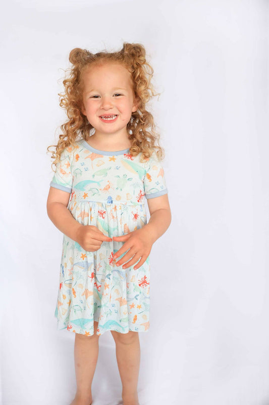 Ocean Party Twirl Dress