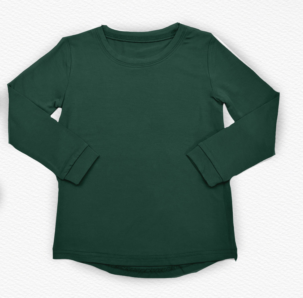 Forest Green Unisex Adult Long Sleeve