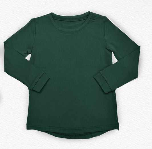 Forest Green Unisex Adult Long Sleeve