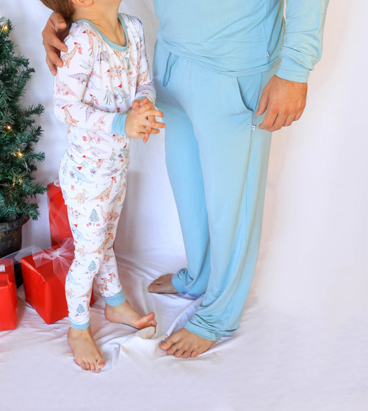 Wonderland Blue Adult straight Leg Pants