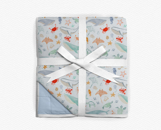 Ocean Party Quilted 40x60 blanket