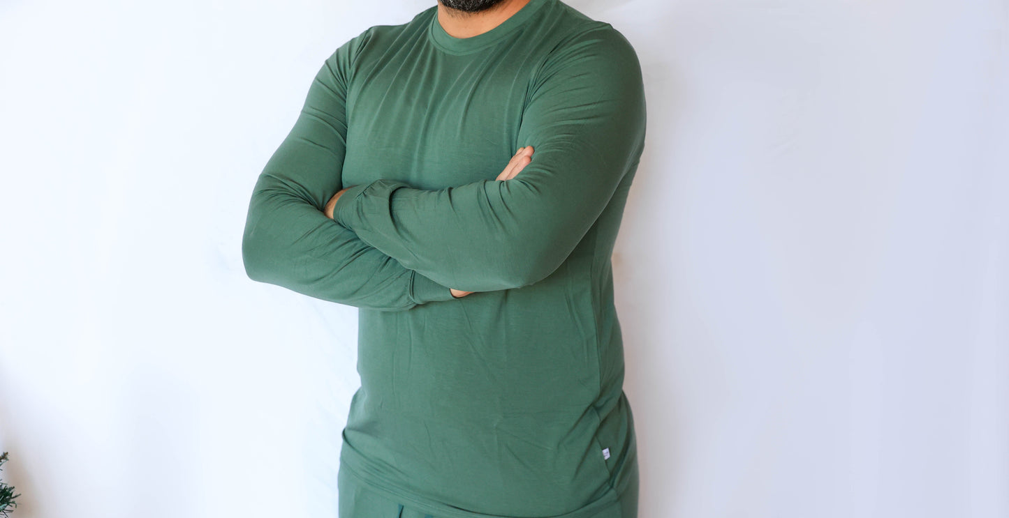 Forest Green Unisex Adult Long Sleeve