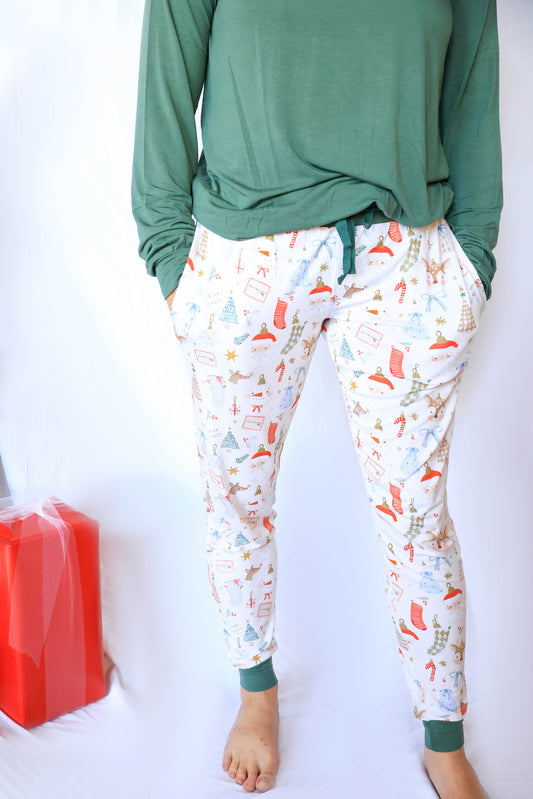 Cozy Christmas Adult Joggers